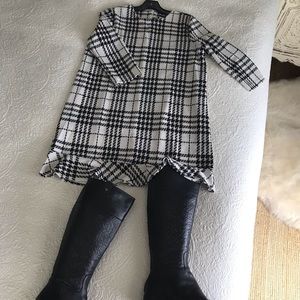 ⚡️SALE!⚡️Plaid print frill dress